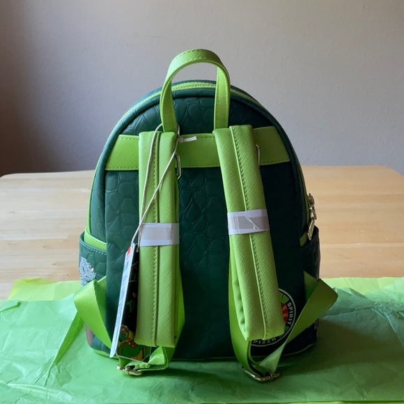 🐢🍕🐢 LOUNGEFLY TEENAGE MUTANT NINJA TURTLES BACKPACK 🍕🐢🍕 NWT 🐢🍕🐢 - Picture 12 of 16
